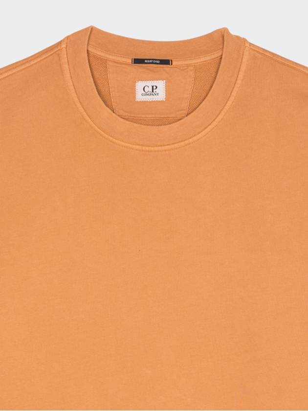 Cotton Diagonal Fleece Lens Sweatshirt Orange - CP COMPANY - BALAAN 3