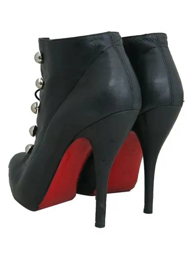 Black color leather women s shoes - CHRISTIAN LOUBOUTIN - BALAAN 4