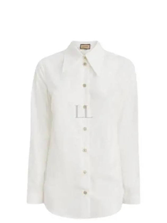 Cotton Shirt White - GUCCI - BALAAN 2