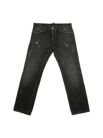 Slim Fit Jeans Black - DSQUARED2 - BALAAN 1