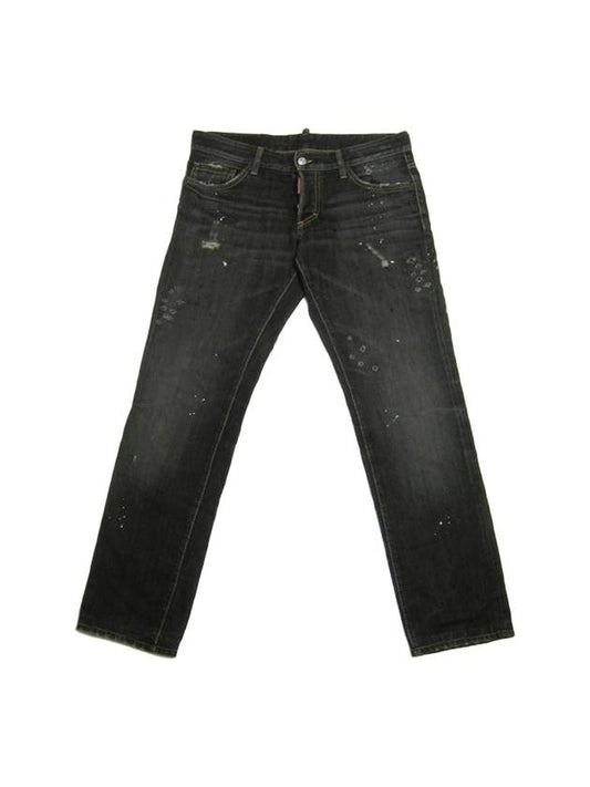 Slim Fit Jeans Black - DSQUARED2 - BALAAN.