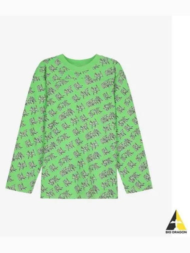 All over print long sleeve t shirt green 06T014GREEN - ERL - BALAAN 1