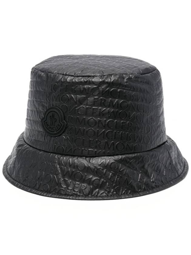 embossed bucket hat black - MONCLER - BALAAN 2