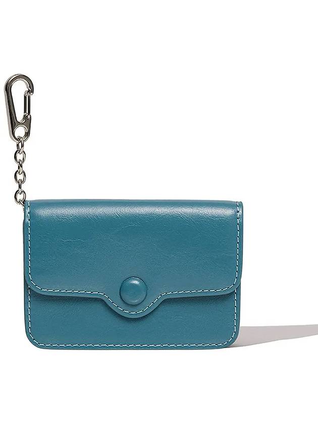 Compact Keyring Business Card Holder Dusty Blue - LE MASQUE - BALAAN 2