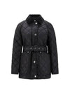 Diamond Quilted Nylon Jacket Black - BURBERRY - BALAAN 2