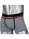 Striped Pattern Organic Cotton Boxer Briefs Balck White - PAUL SMITH - BALAAN 2