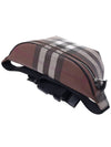 Checked Leather Bum Belt Bag Dark Birch Brown - BURBERRY - BALAAN 5