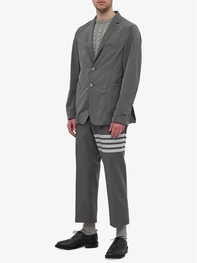 Diagonal Armband Cable Knit Top Grey - THOM BROWNE - BALAAN 6