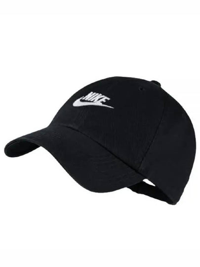 Sportswear Heritage 86 Futura Washed Ball Cap Black - NIKE - BALAAN 2