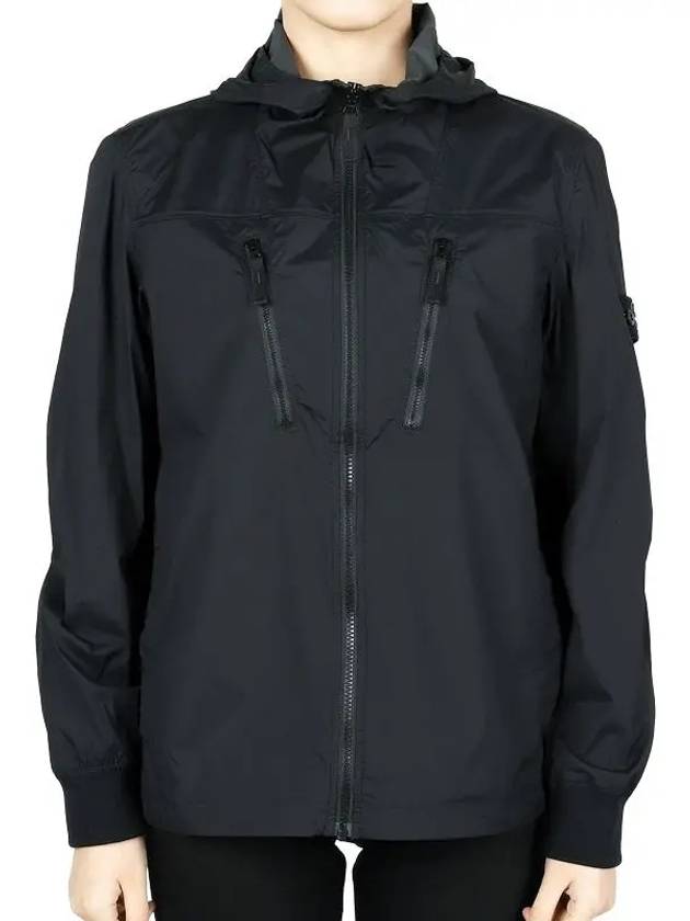 Wappen Patch Nylon Hooded Jacket Black - STONE ISLAND - BALAAN 3