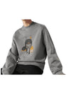 Quarter H Sweatshirt Grey - HERMES - BALAAN 1