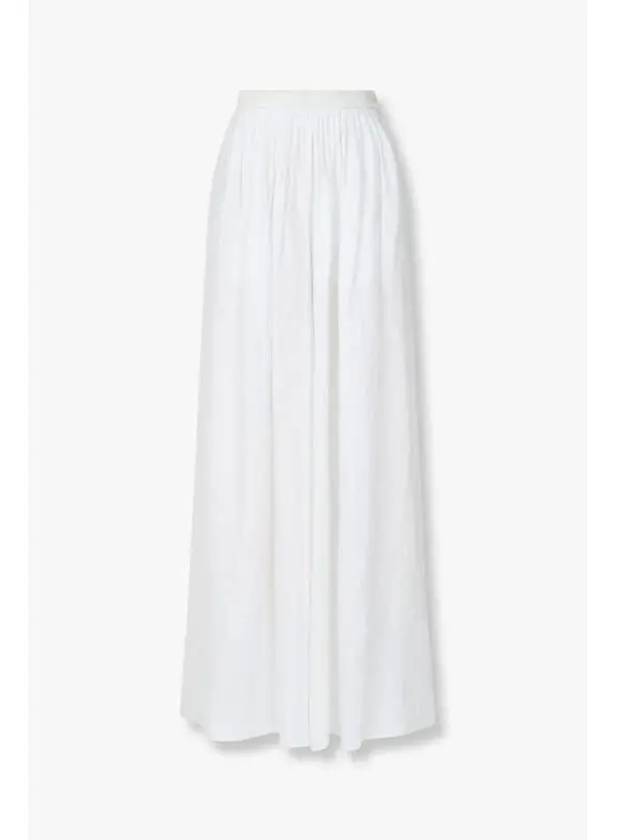 Women s Pleated Over Linen Pants White - GIORGIO ARMANI - BALAAN 1