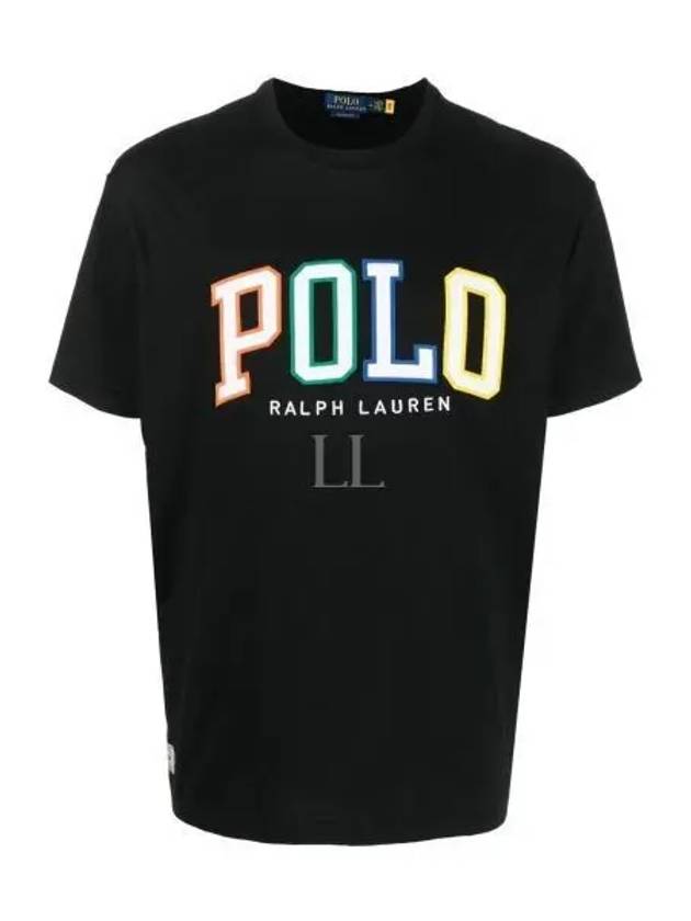 Embroidered Logo Short Sleeve T-Shirt Black - POLO RALPH LAUREN - BALAAN 2