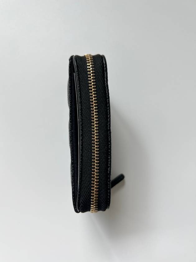 Classic Zipped Coin Purse Grained Calfskin & Gold Black - CHANEL - BALAAN 8