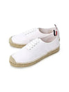 Canvas Espadrilles Heritage Low Top Sneakers White - THOM BROWNE - BALAAN 2