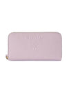 Large Saffiano Leather Alabaster Long Wallet  Pink - PRADA - BALAAN 2