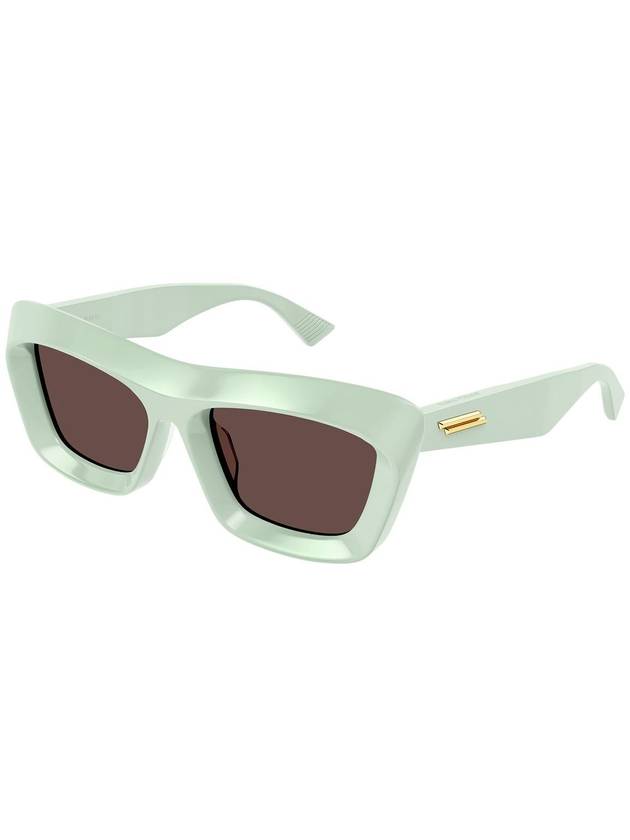 Sunglasses BV1283S 004 GREEN GREEN BROWN - BOTTEGA VENETA - BALAAN 3