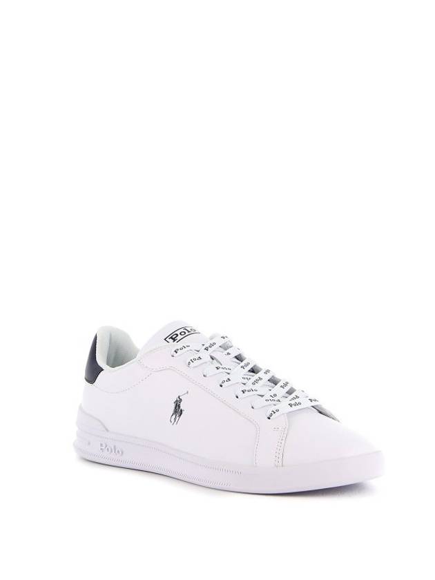 Logo Leather Low Top Sneakers Navy Tab White - POLO RALPH LAUREN - BALAAN 3