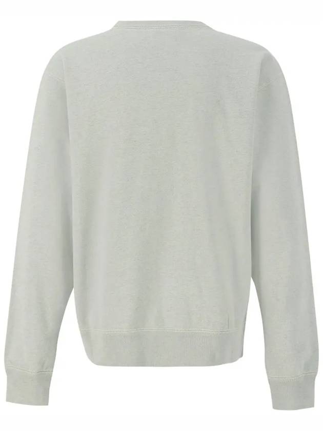 Mikoy Big Logo Cotton Sweatshirt Light Blue - ISABEL MARANT - BALAAN 4