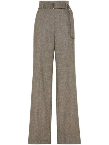 Brunello Cucinelli Herringbone Trousers With Pleats - BRUNELLO CUCINELLI - BALAAN 1