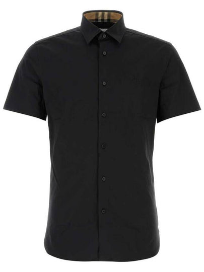 Organic Cotton Polo Shirt Black - BURBERRY - BALAAN 2