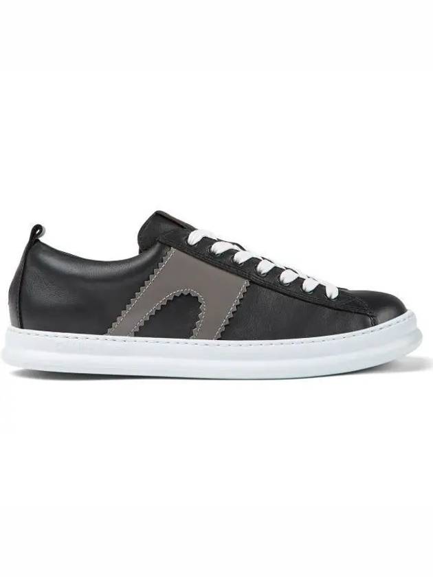 Runner Leather Low Top Sneakers Black - CAMPER - BALAAN 2