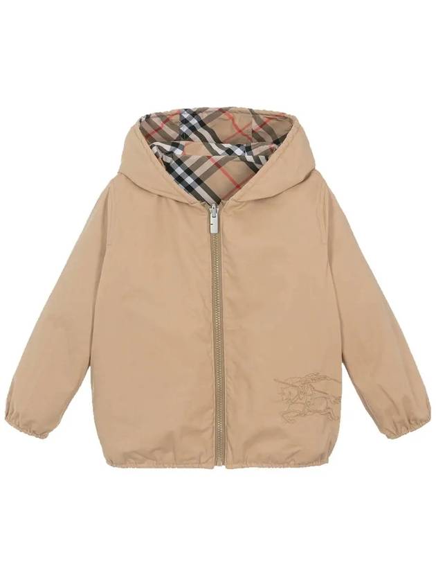 Check Zip-Up Hoodie Beige - BURBERRY - BALAAN 4