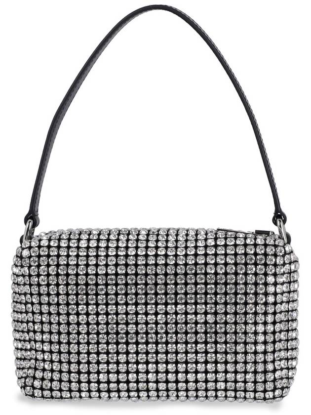 Heiress Crystal Mesh Pouch Bag Black White - ALEXANDER WANG - BALAAN 4