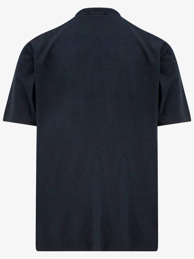 Stitches Two Embroidery Short Sleeve T-Shirt Navy - STONE ISLAND - BALAAN 3