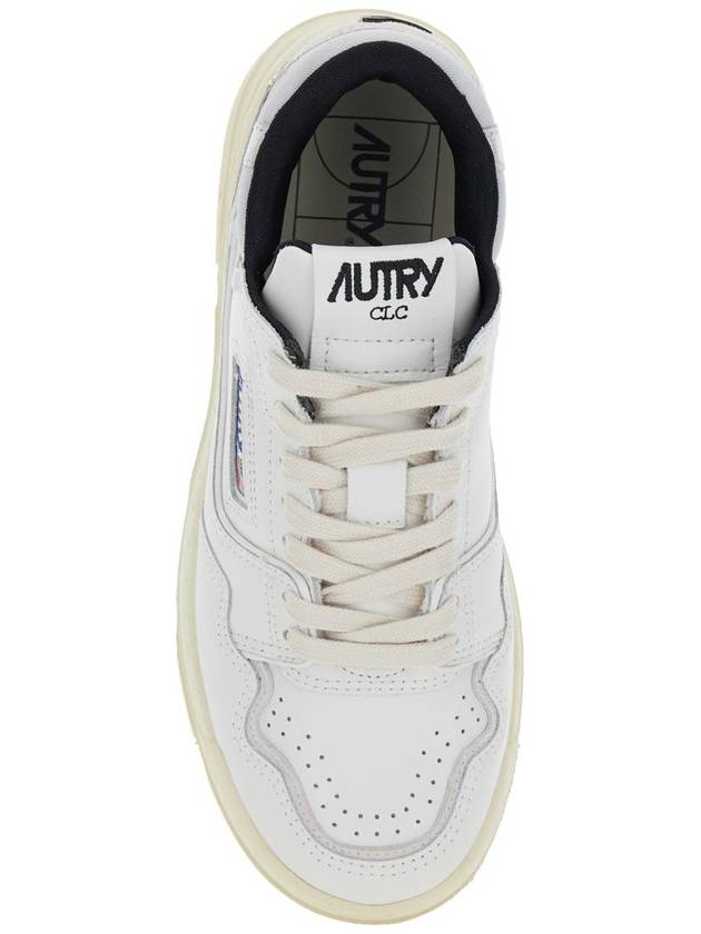 'Clc' White Low Top Sneakers With Logo Patch In Leather Woman - AUTRY - BALAAN 4