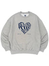 RETRO HEART SWEATSHIRTS MELANGE - POLYGRAM - BALAAN 4