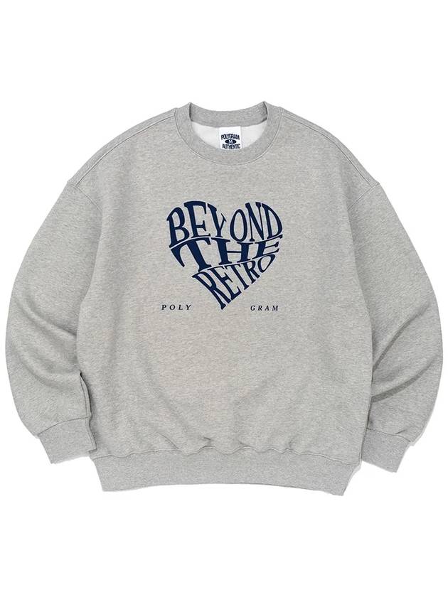 RETRO HEART SWEATSHIRTS MELANGE - POLYGRAM - BALAAN 4