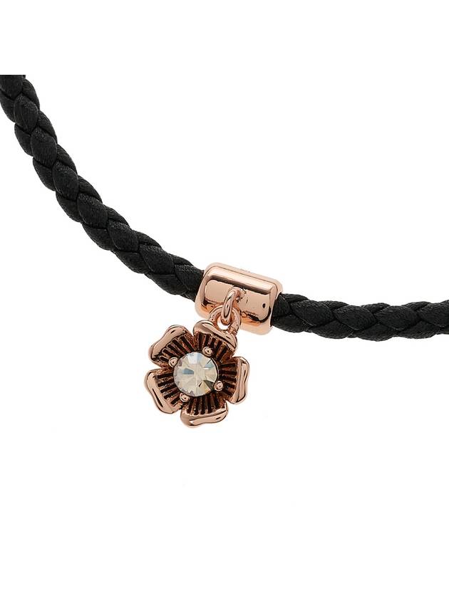 Tea Rose Friendship Slider Bracelet Black - COACH - BALAAN 4