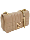 Lola Quilted Leather Mini Shoulder Bag Beige - BURBERRY - BALAAN 4