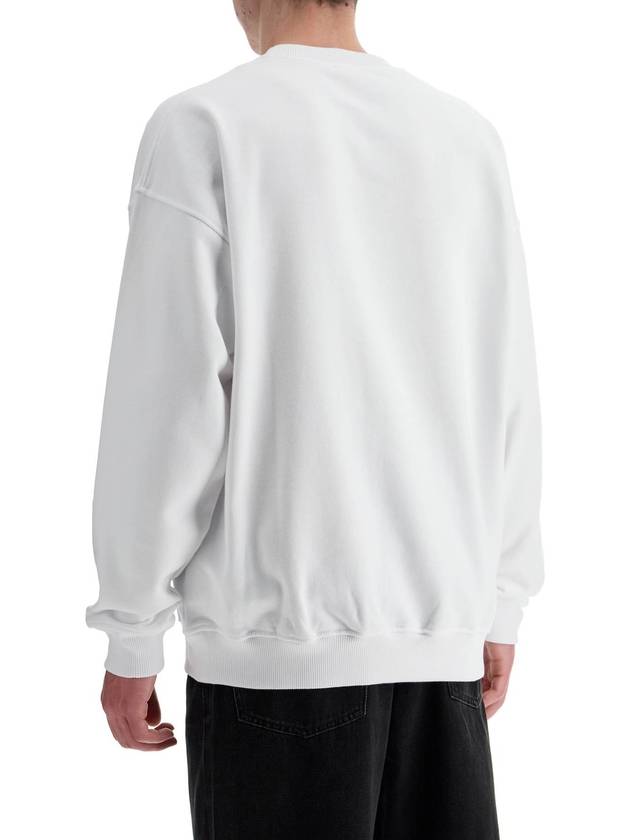 S Smart Bigoval Sweatshirt White - DIESEL - BALAAN 4