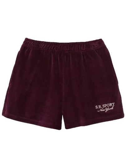 SR Sports Velor Shorts SH751 Purple - SPORTY & RICH - BALAAN 2