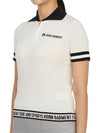 Women's Logo Short Sleeve PK Shirt White - HORN GARMENT - BALAAN 3