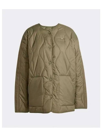 Fashion Quilted Liner Jacket Olive - ADIDAS - BALAAN 1