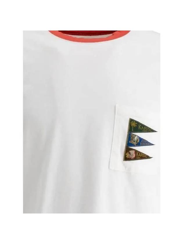 PENNANT RINGER T SHIRT EK 1227SCWHITE - KAPITAL - BALAAN 3