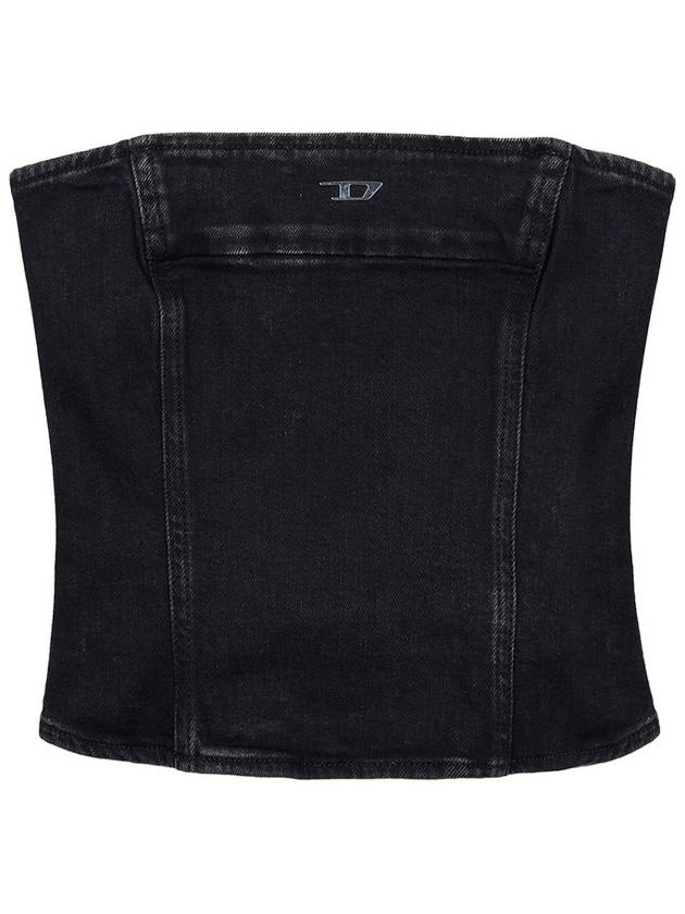 De-Ville-D Denim Tube Top Sleeveless Black - DIESEL - BALAAN 9