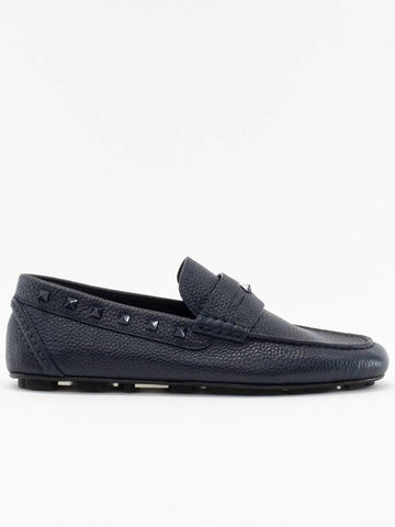 Rockstud Men s Loafers EU Size Navy SY2S0B75WVCM30 - VALENTINO - BALAAN 1