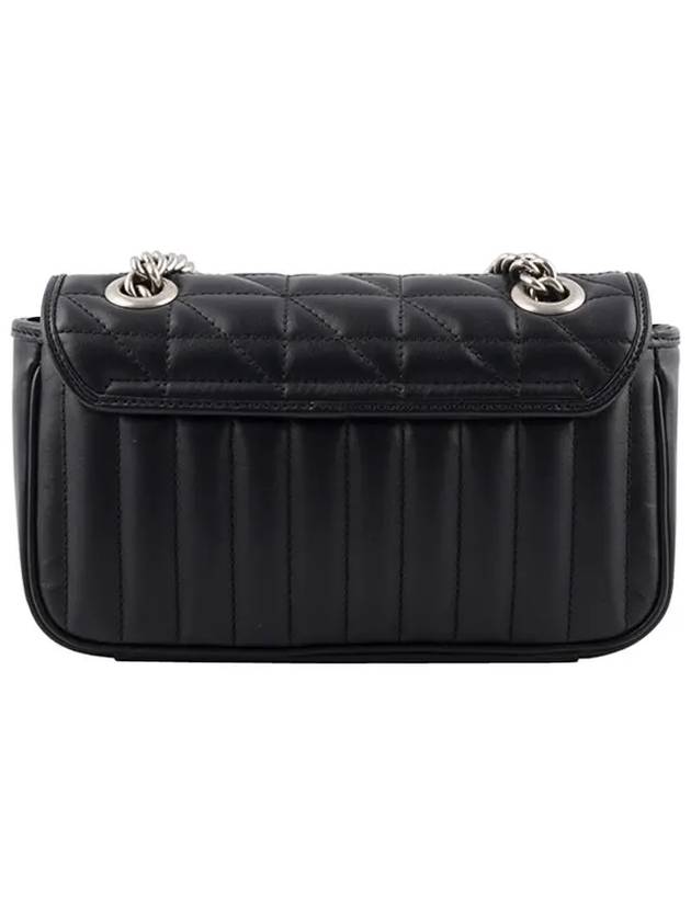 GG Marmont Mini Shoulder Bag Black - GUCCI - BALAAN 3