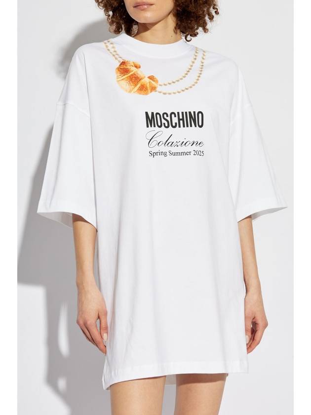 Moschino Dress With Print, Women's, White - MOSCHINO - BALAAN 3