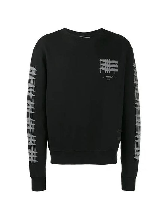 Diag Industrial Arrow Sweatshirt Black - OFF WHITE - BALAAN.