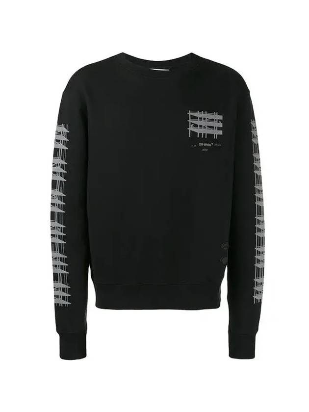 Diag Industrial Arrow Sweatshirt Black - OFF WHITE - BALAAN 1