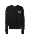 Diag Industrial Arrow Sweatshirt Black - OFF WHITE - BALAAN 1