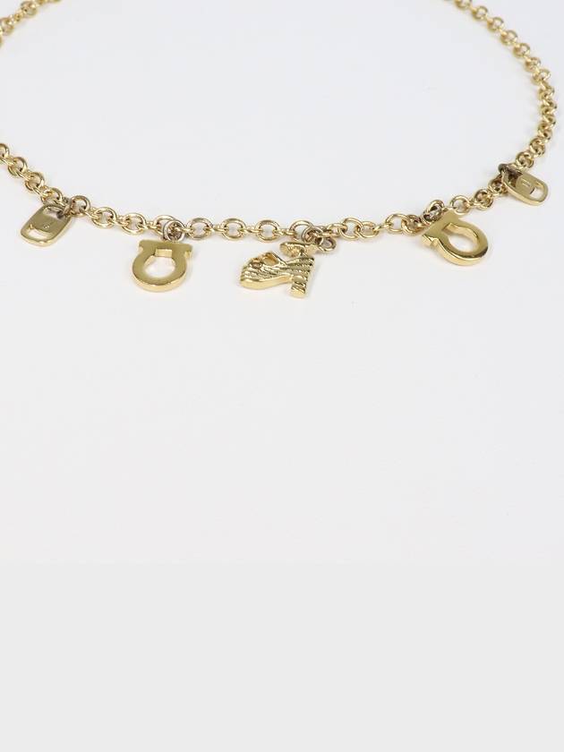 Ferragamo gold charm necklace 2JFEA739 - SALVATORE FERRAGAMO - BALAAN 5