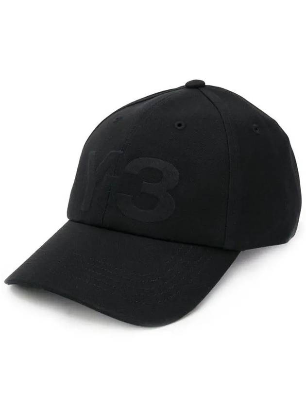 Y 3 logo ball cap black FQ6974 BLACK - Y-3 - BALAAN 1