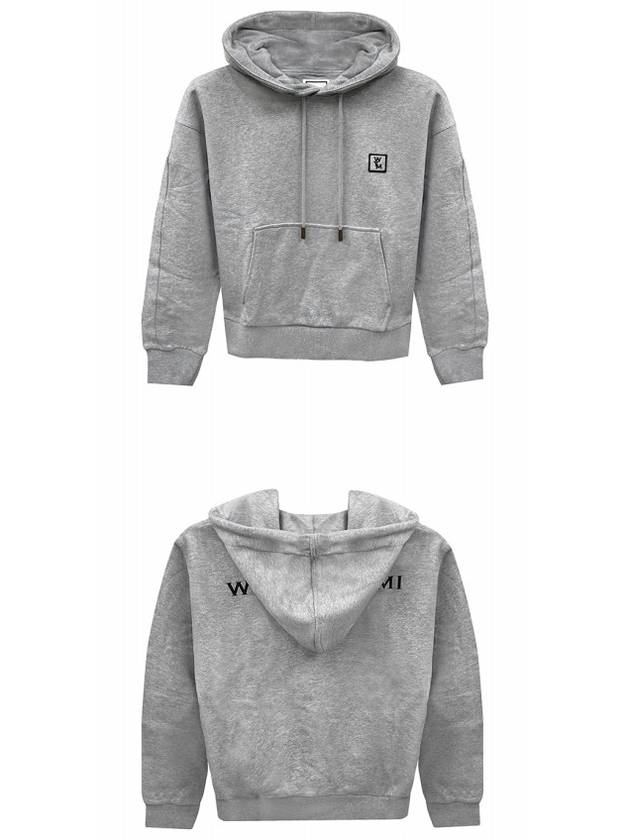 Back logo cotton hooded top gray - WOOYOUNGMI - BALAAN 5