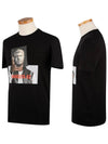 Gangster Print Short Sleeve T-Shirt Black - NEIL BARRETT - BALAAN 2